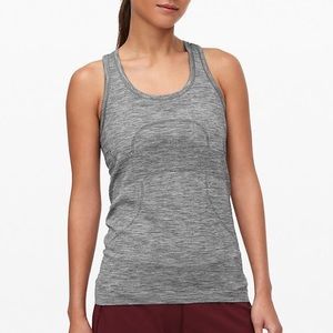 SOLD Lululemon Swiftly Tech Racerback Slate/White
